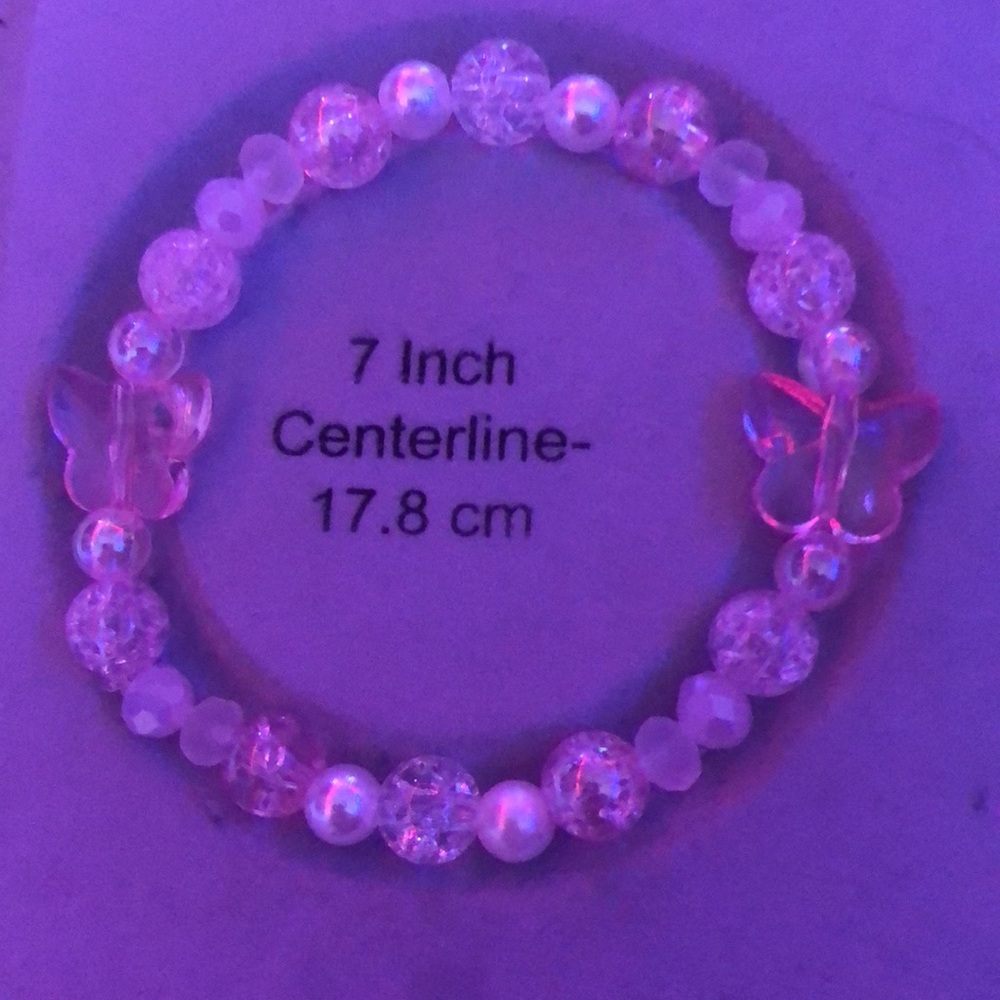 Pink Set 3 Bracelets 1 Necklace - Picture 6 of 6